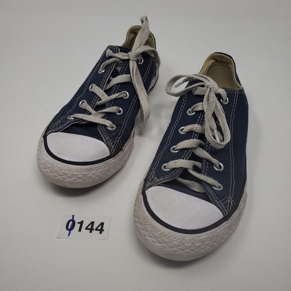 CONVERSE Blue Low Top Shoes Sneakers Lace Up 3 - Picture 2 of 12